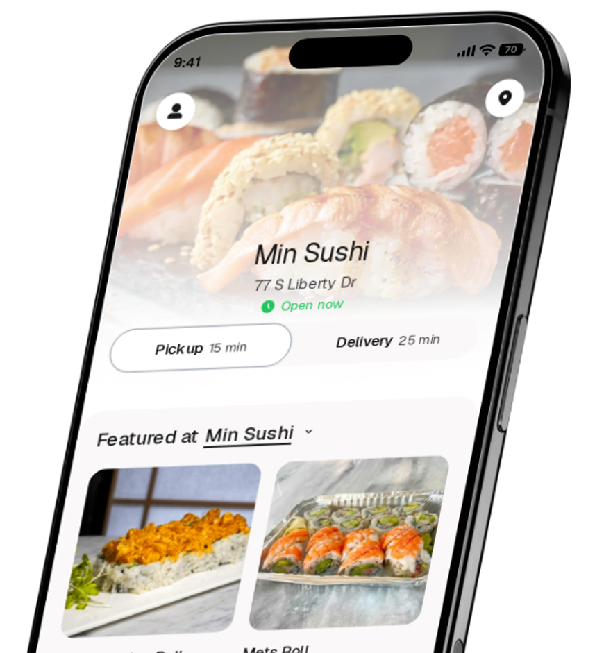 Min Sushi app preview